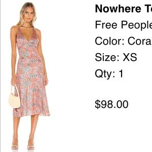 Free People Coral Dress - Revolve